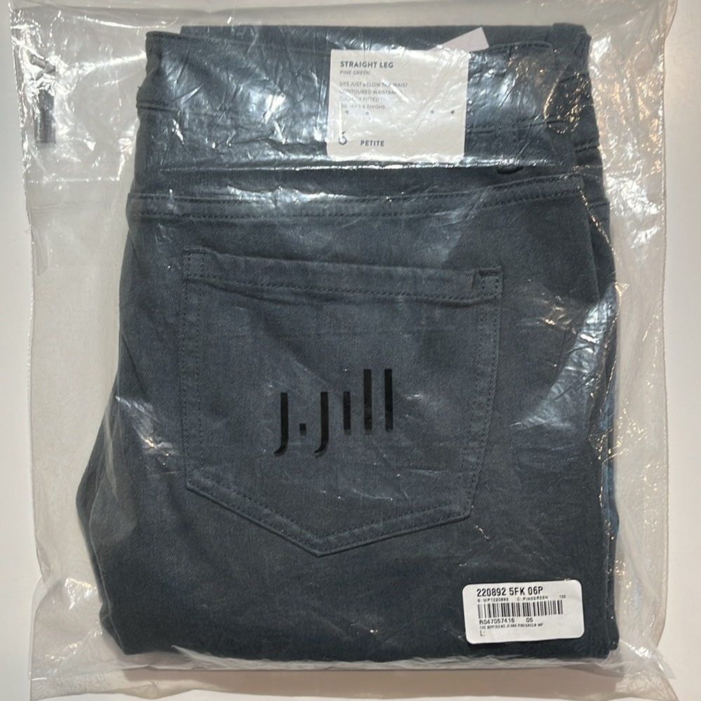 NWT J Jill Boyfriend Jeans - Pine Green - Picture 11 of 11